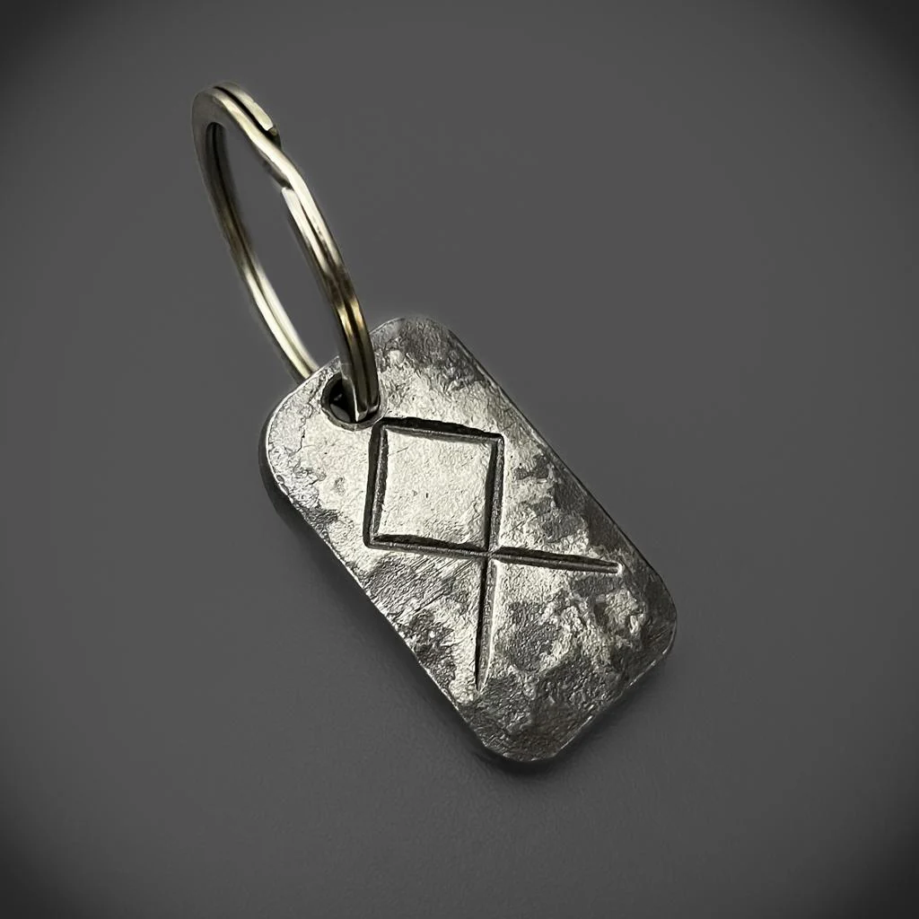 Hand-Forged Rune Keyrings - Image 16