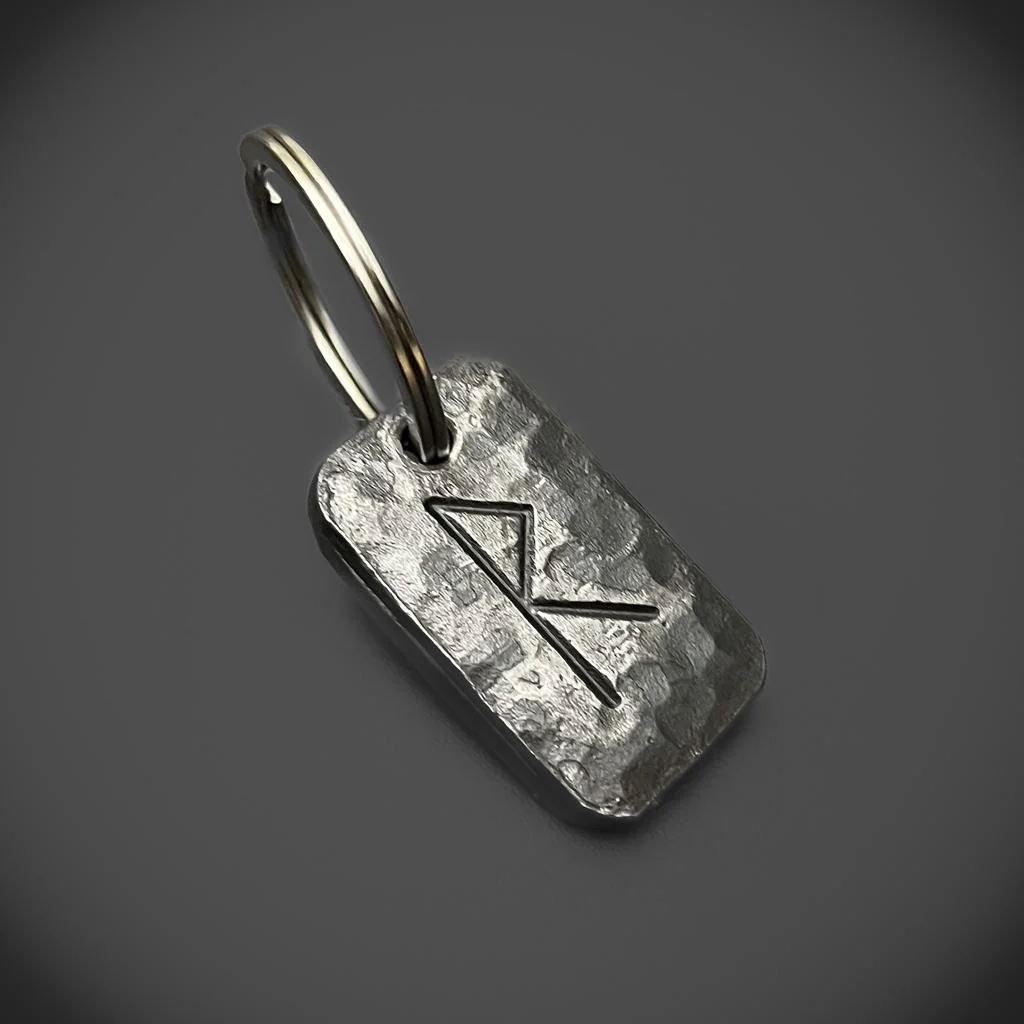 Hand-Forged Rune Keyrings - Image 19