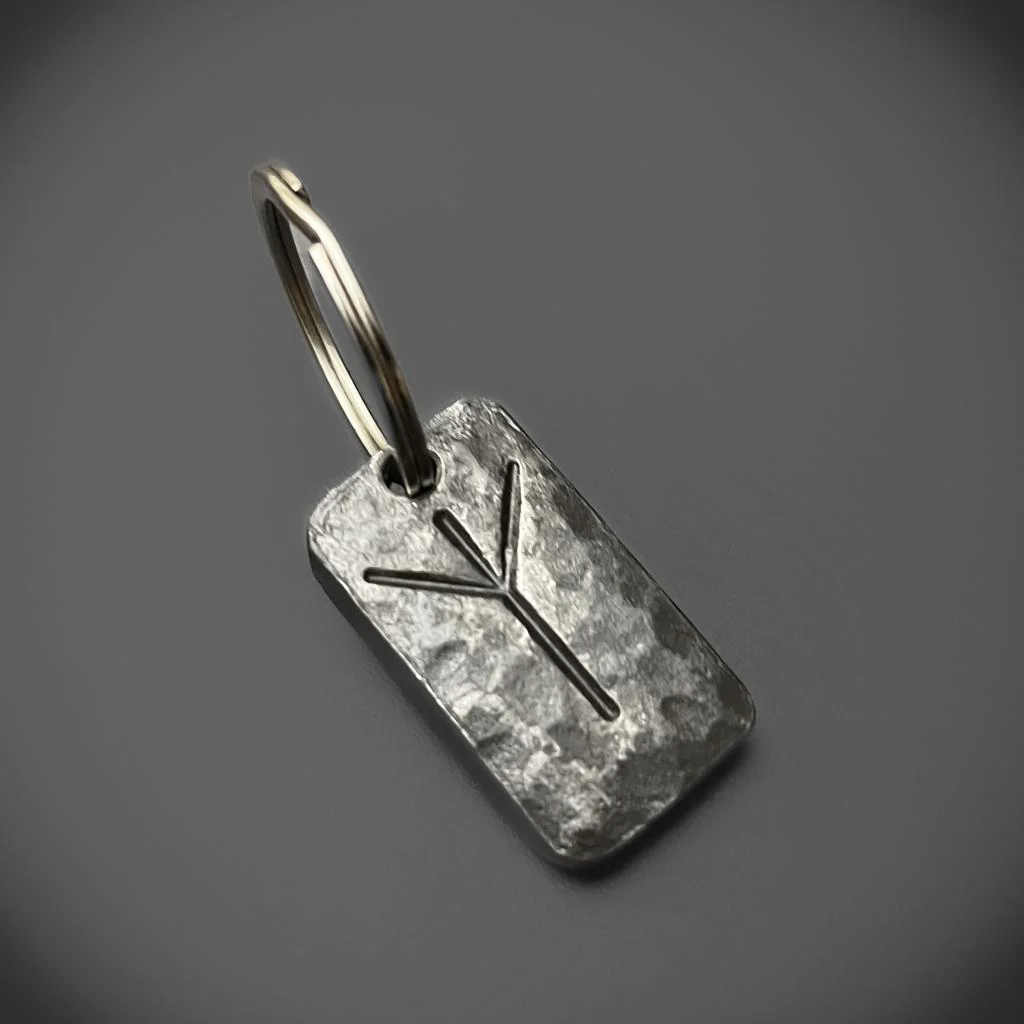 Hand-Forged Rune Keyrings - Image 25